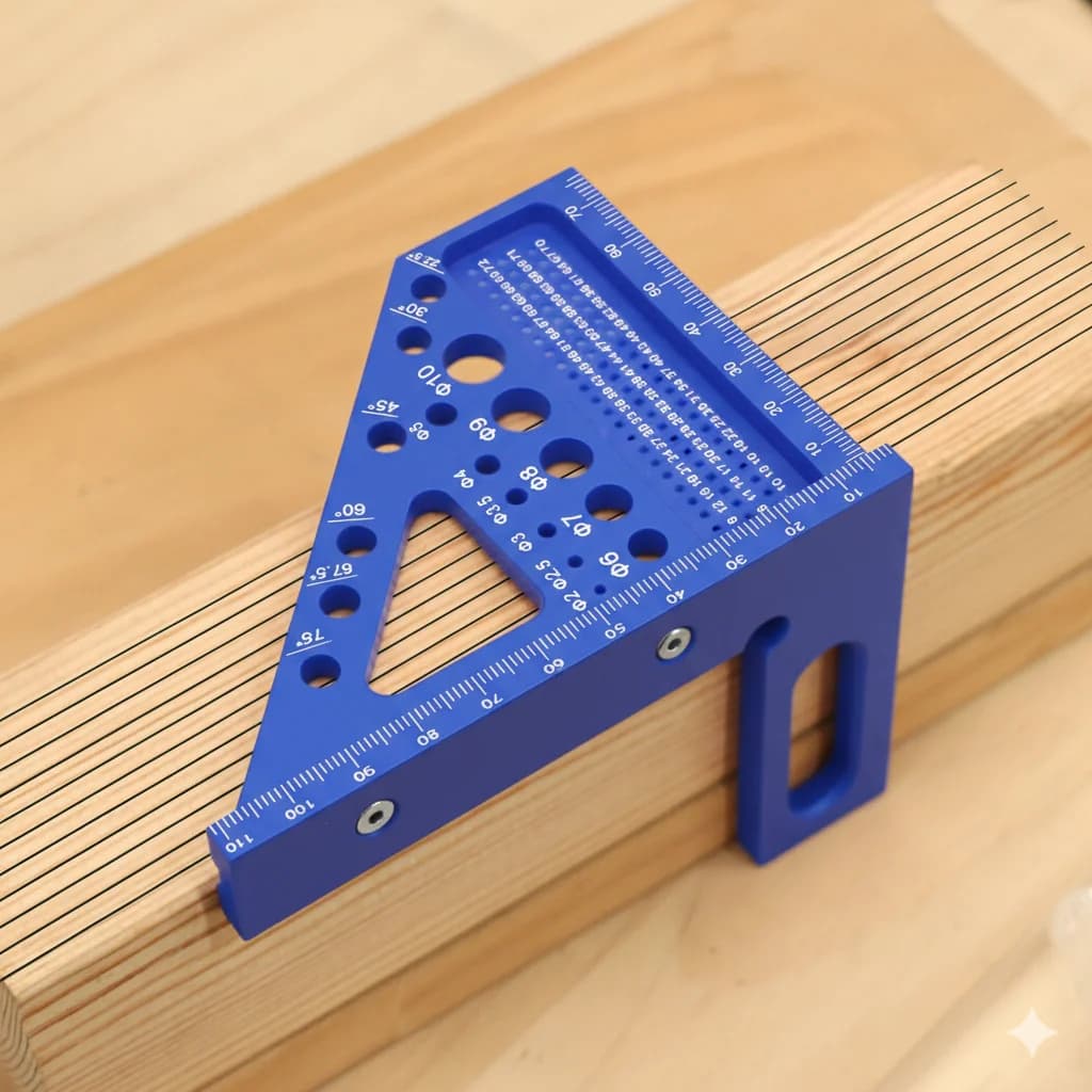 3D Multi-Angle Carpentry Square Protractor