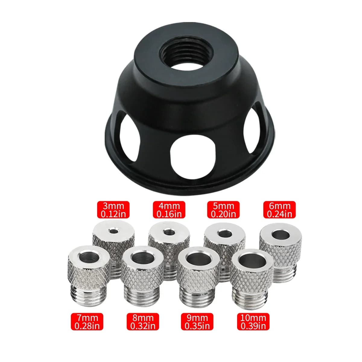 Aluminum Vertical Drill Guide Jig Kit 3-10mm