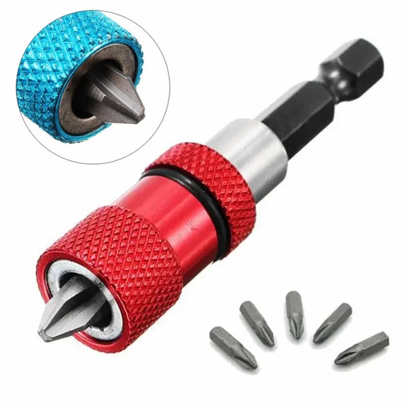 60mm Adjustable Magnetic Hex Shank Screwdriver Bit Extension