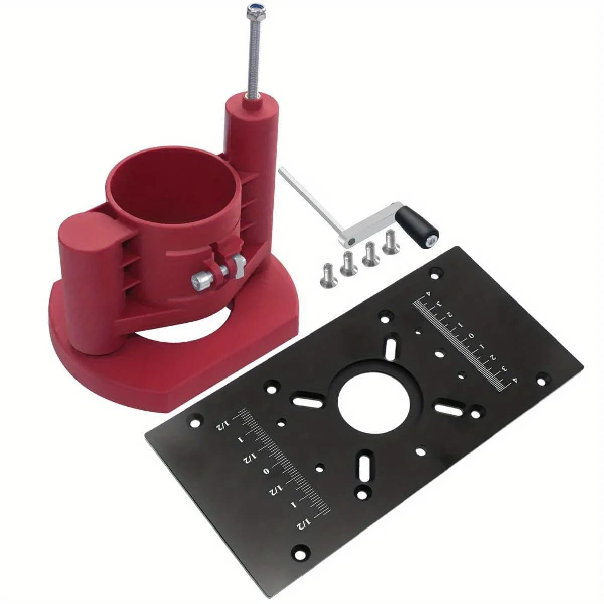 Router Lift System Base with Table Insert Plate