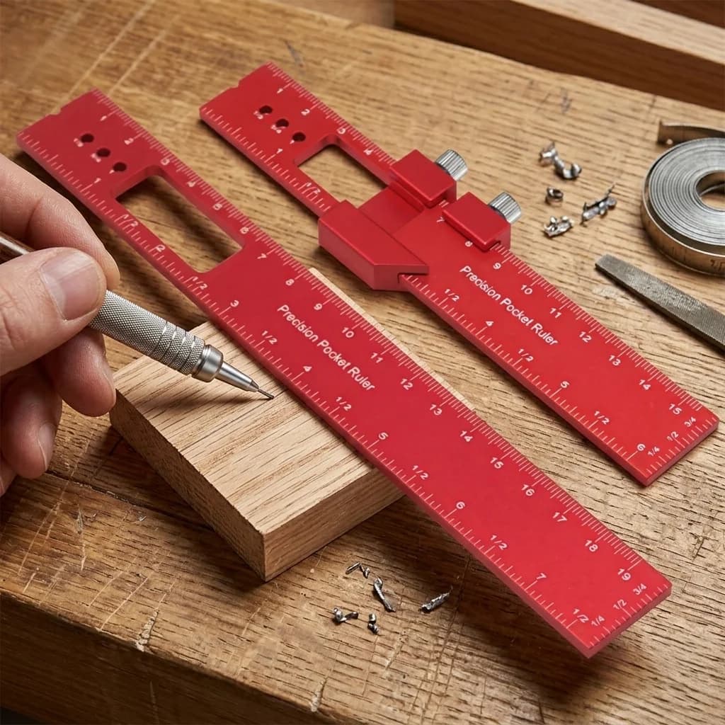 Portable Aluminum Carpenter Marking Gauge, 6/8/12 Inch