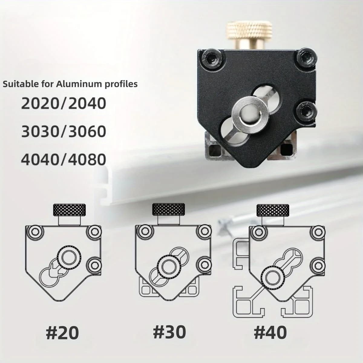 Manual Threading Jig for 20/30/40 Aluminum Profiles