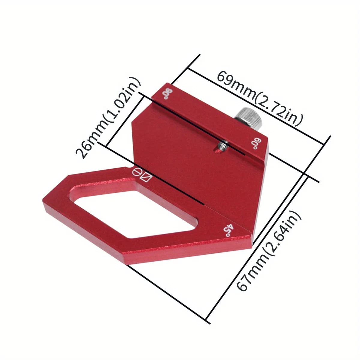 45/60/90 Degree Steel Angle Scriber Ruler