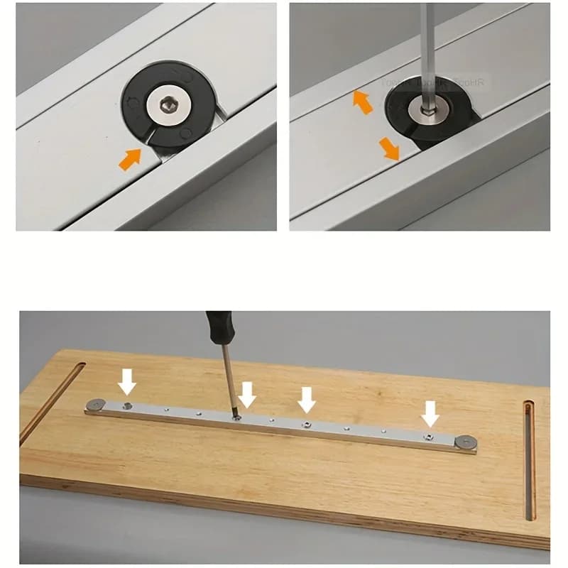 Heavy-Duty Aluminum T-Track Miter Gauge Rod