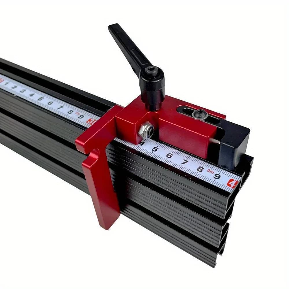 Aluminum Miter Track Stopper with Multi-Slot Fence