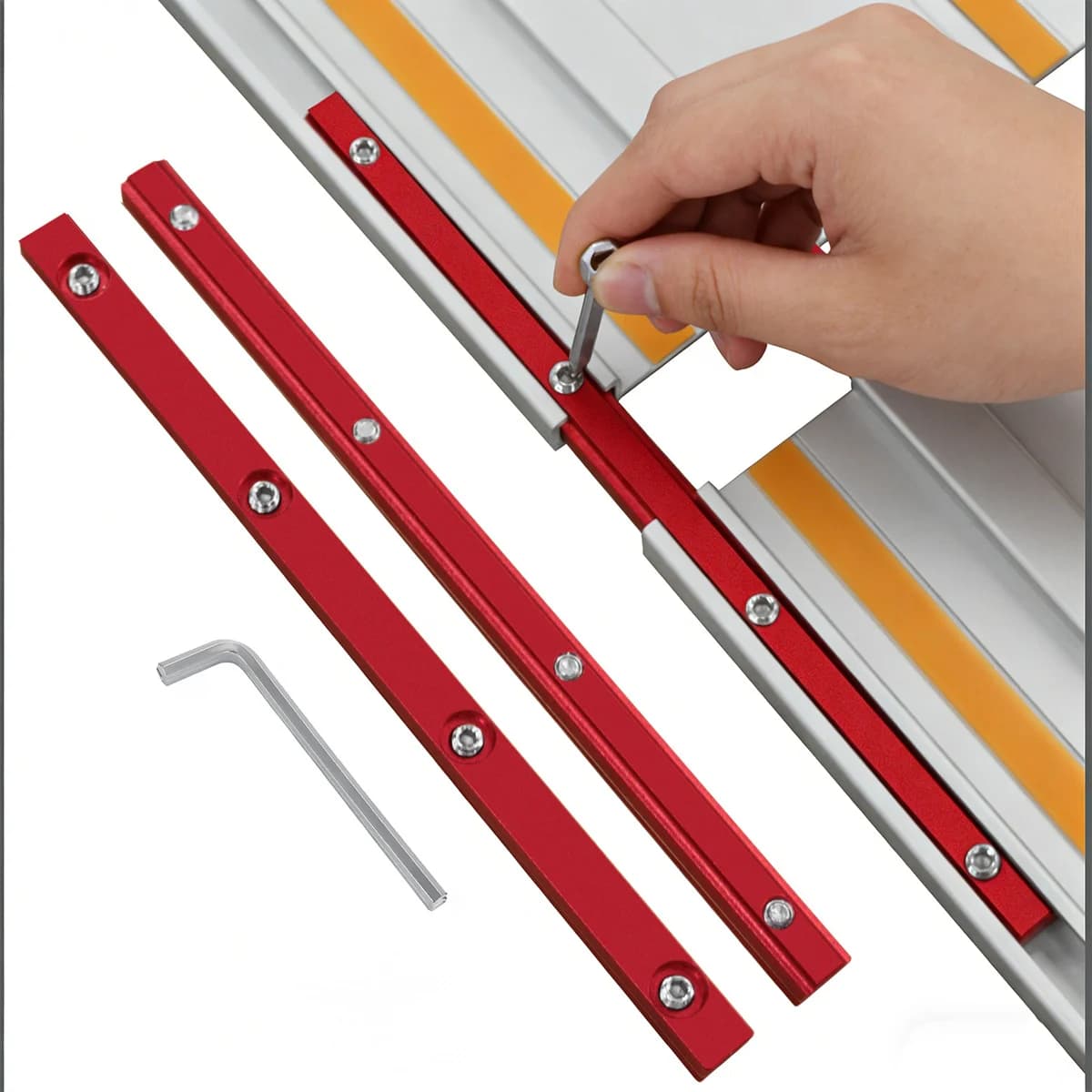 Universal Woodworking Guide Rail Connector Kit