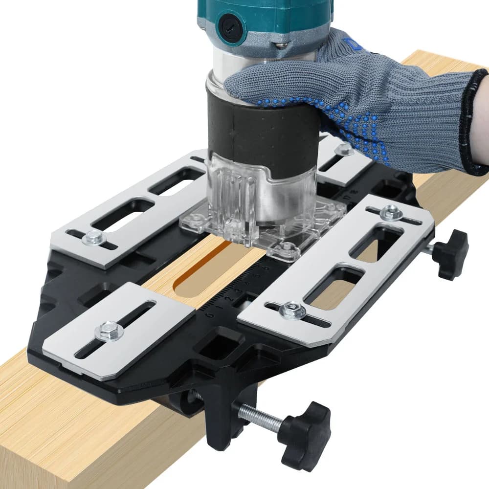 Aluminum Woodworking Slotting Locator Jig