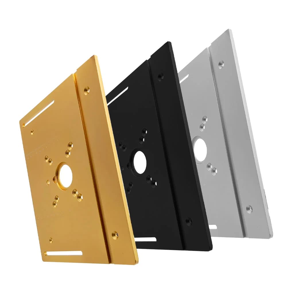 Aluminum Router Table Insert Plate with Miter Gauge
