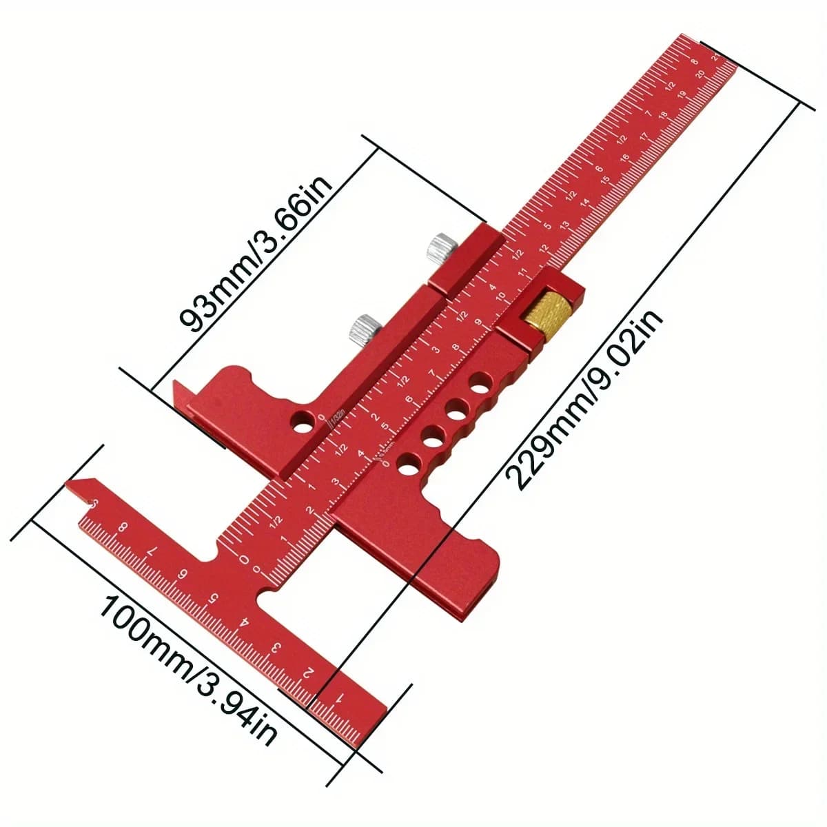 Adjustable Aluminum T-Square Marking Ruler