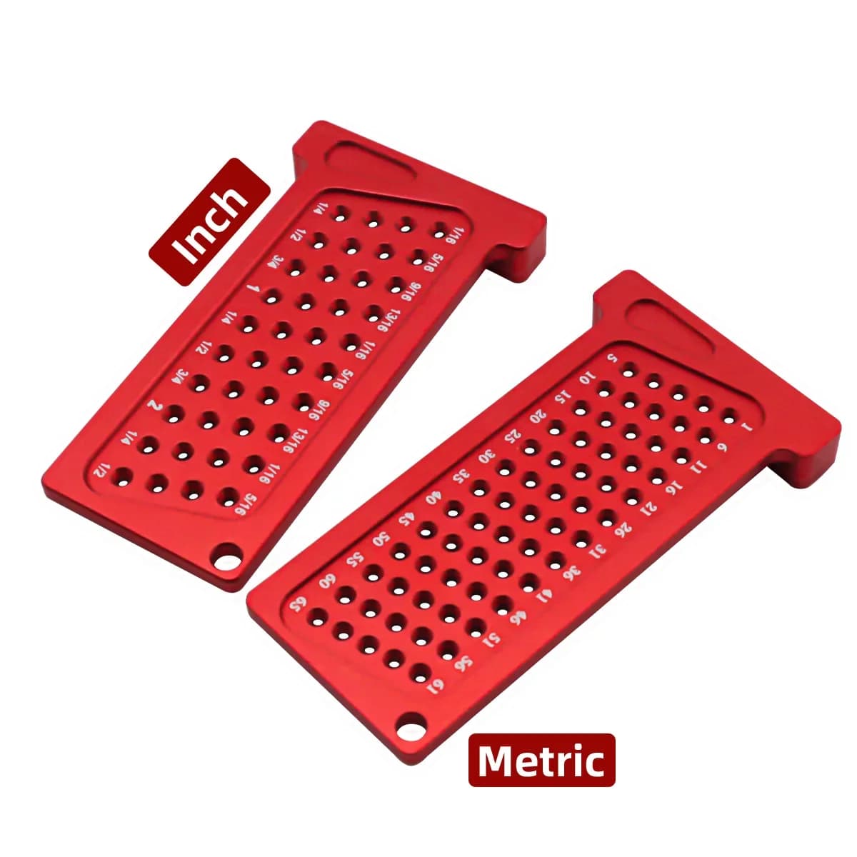 Woodworking T-Square Hole Scribing Pocket Ruler