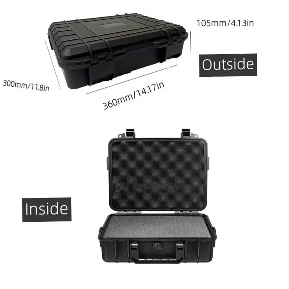 Waterproof Hard Carry Case with Pre-Cut Sponge Insert