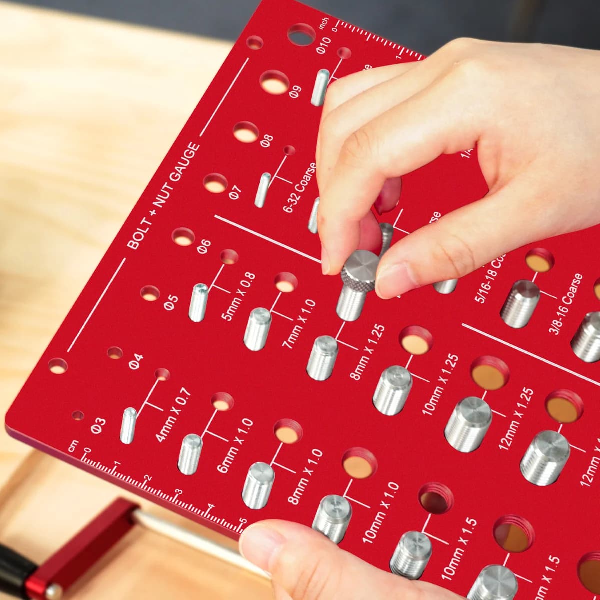 Nut and Bolt Thread Checker Gauge Set