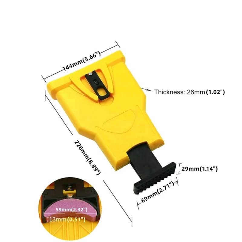 Chainsaw Chain Sharpener for 14-20 Inch Bars