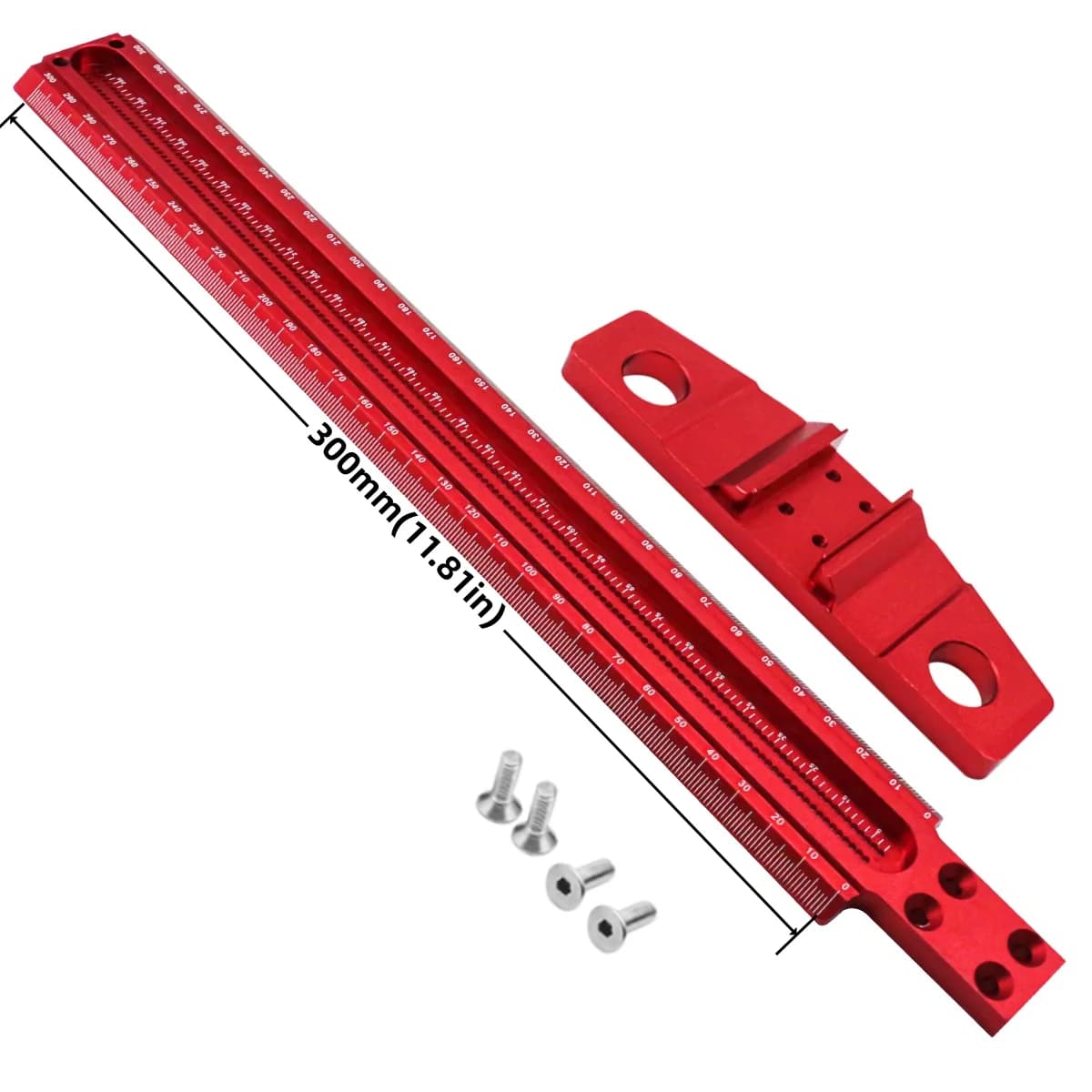 Precision Woodworking T-Square Ruler and Marking Gauge