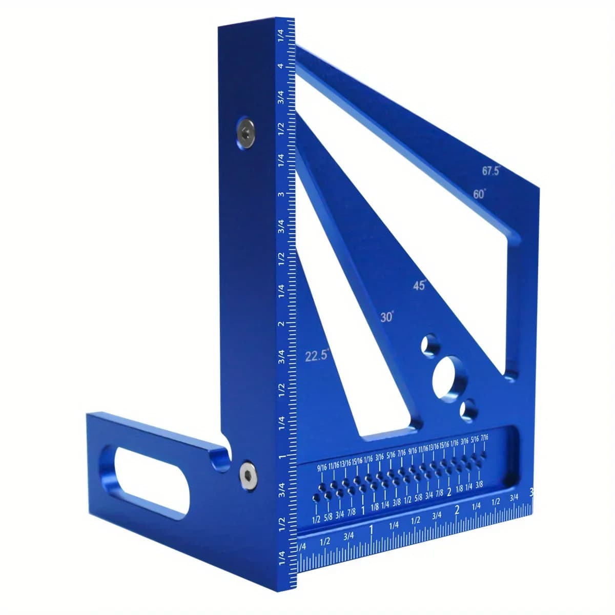 Aluminum Multi-Angle Square Ruler Protractor 22.5-90 Degree