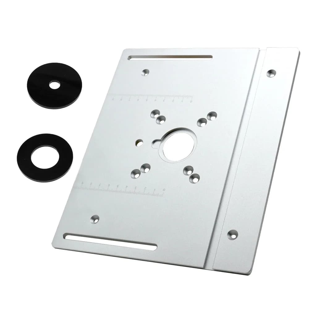 Aluminum Router Table Insert Plate with Miter Gauge