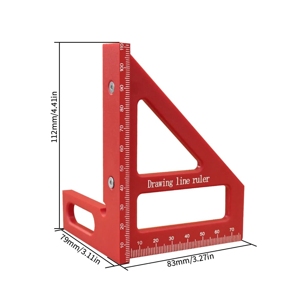 45/90 Degree Multi-Angle Plastic Style Ruler