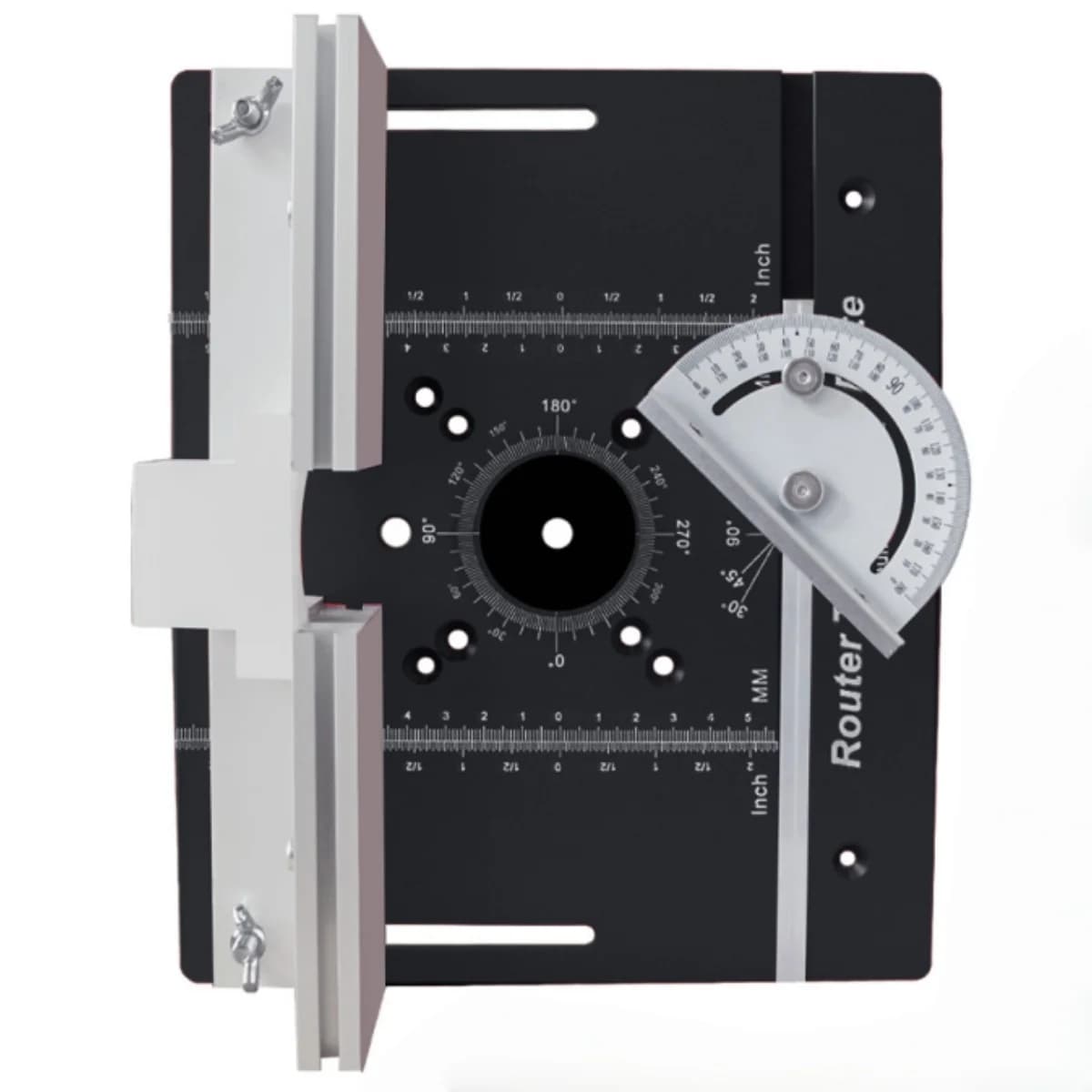 Router Table Insert Plate Set for Slotting and Chamfering