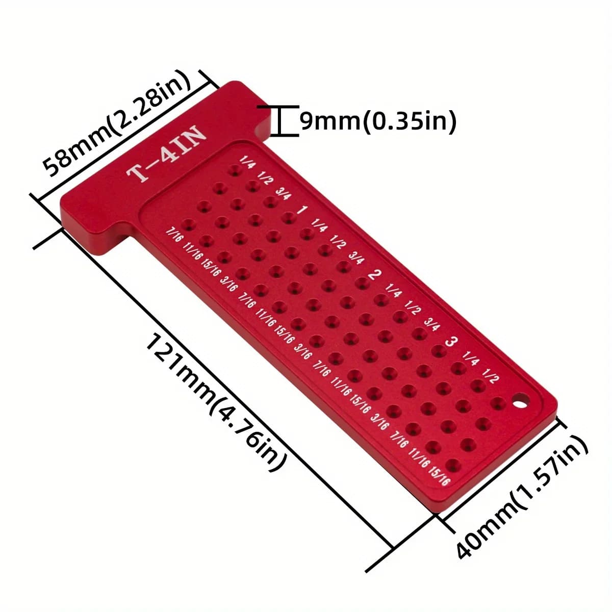 Aluminum T-Square Scribing Gauge and Right Angle Ruler