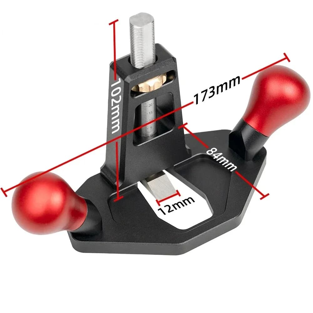 Handheld Router Plane for Tenon Shoulder Trimming