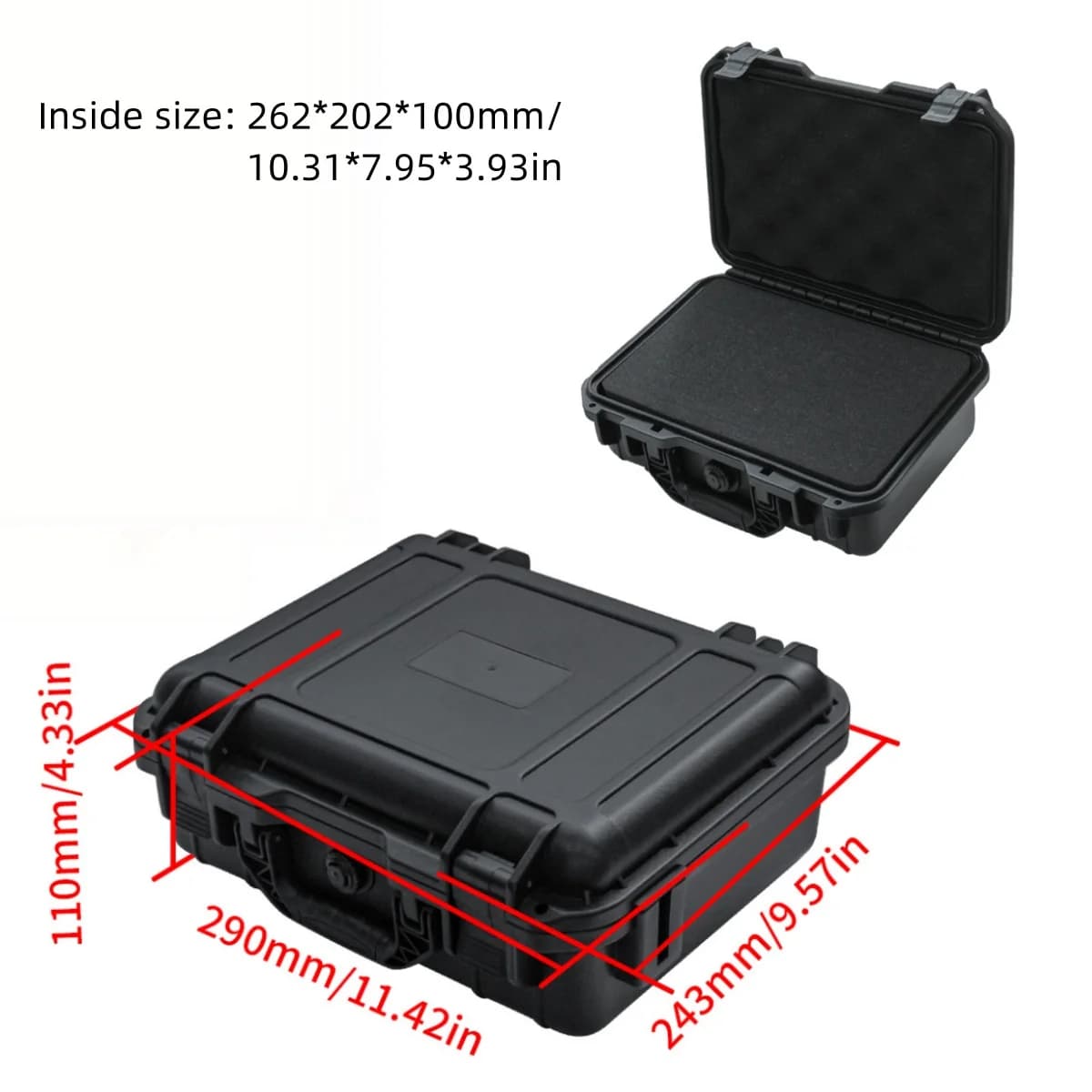 Heavy-Duty Waterproof Tool Case With Pre-Cut Sponge