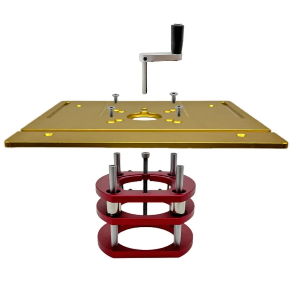 Aluminum Router Table Insert Plate Lift Kit, 65mm