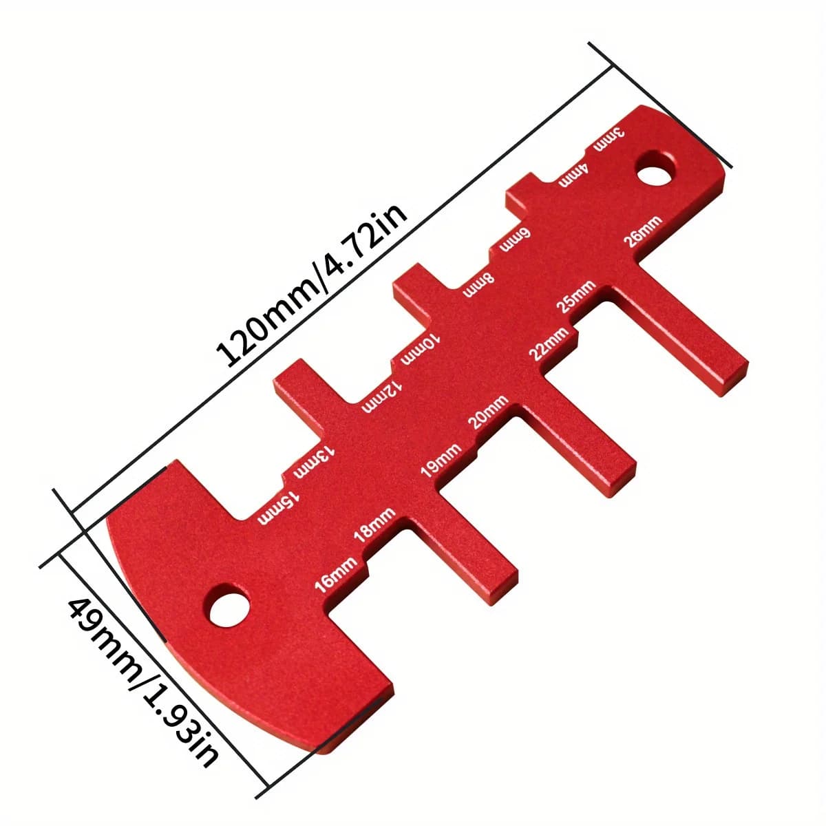 Aluminum Table Saw and Router Depth Gauge