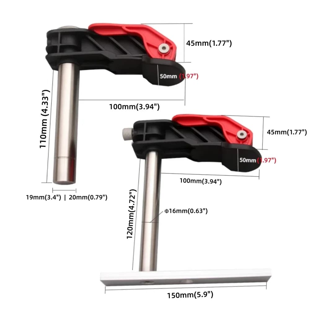 2-Pack Workbench Bench Dogs Clamp Hold Downs