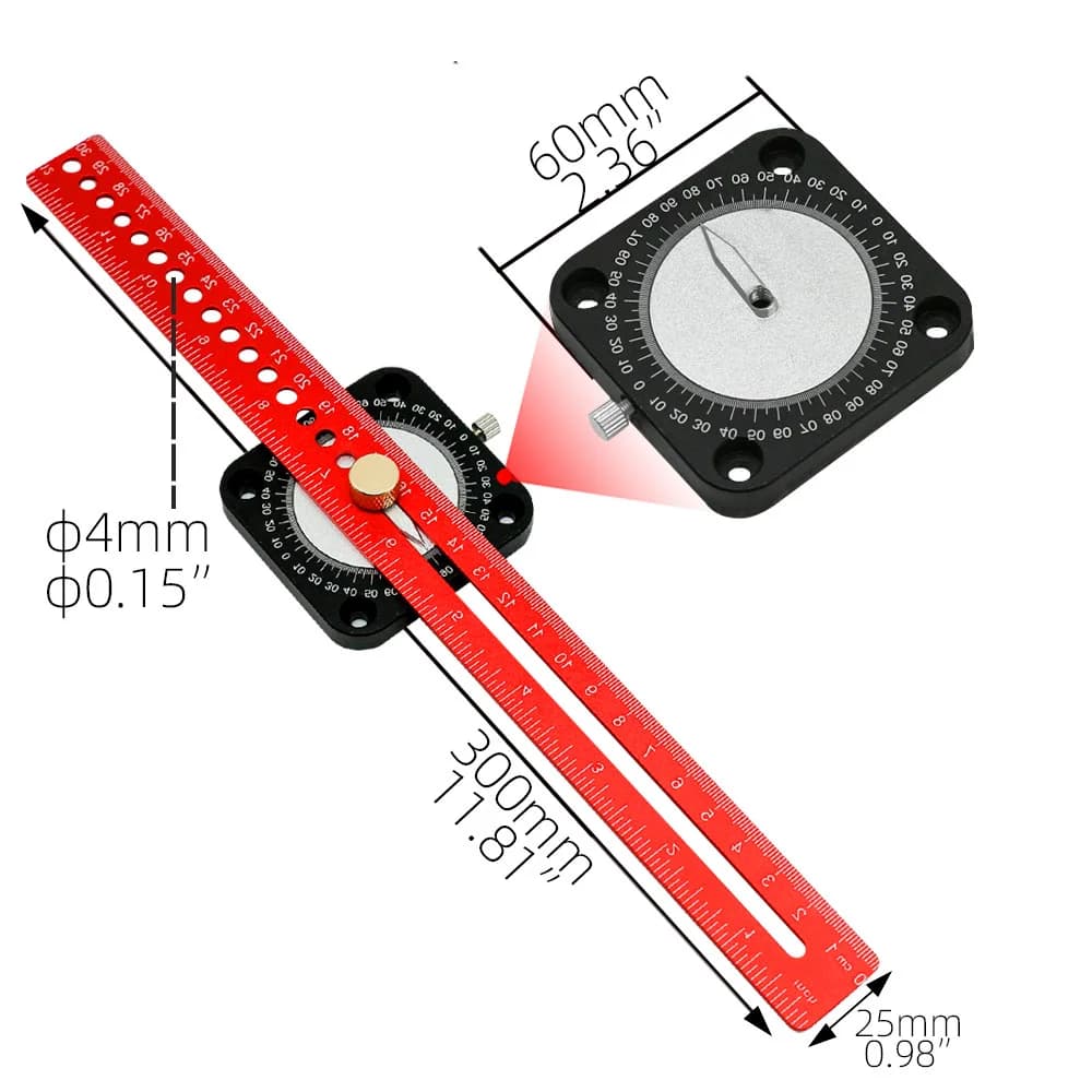 Aluminum 360° Angle Marking Gauge And Scriber