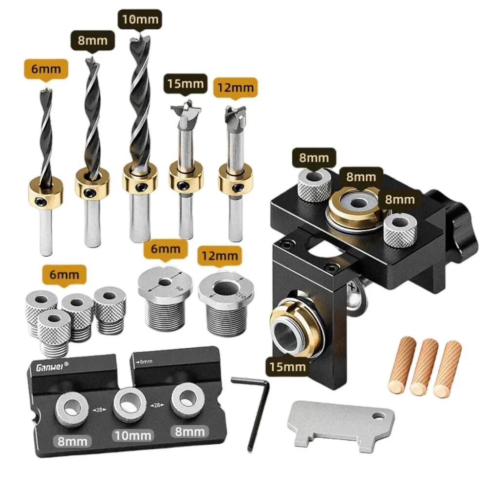 3-in-1 Adjustable Doweling Jig and Drill Guide