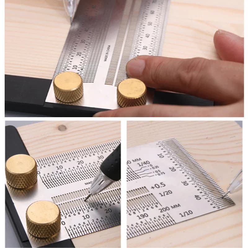 Stainless Steel Precision Hole Scale Scribing Gauge
