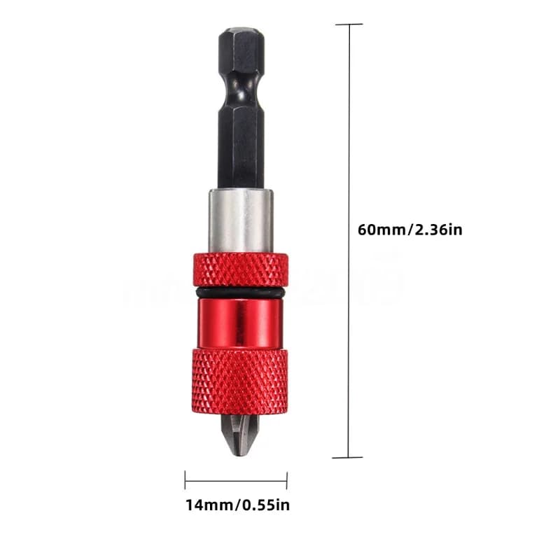 60mm Adjustable Magnetic Hex Shank Screwdriver Bit Extension