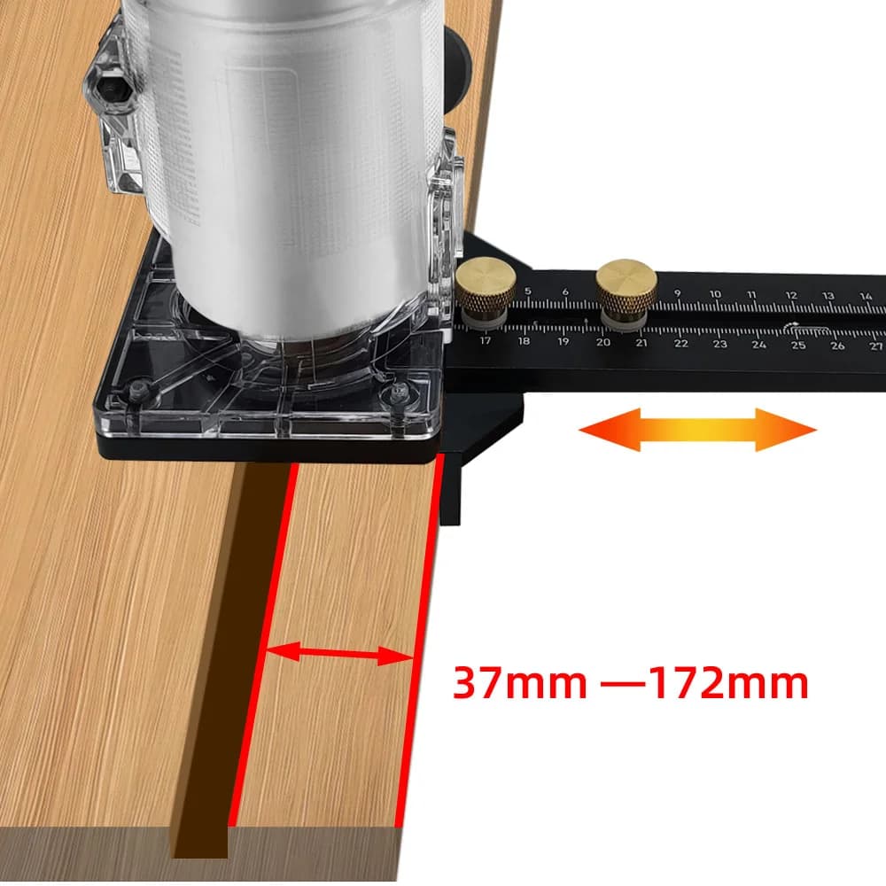 Woodworking Circle Cutting Jig with Slotting Base