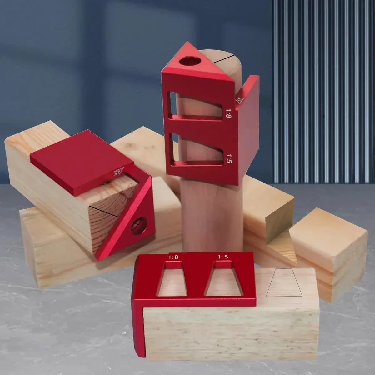 Aluminum 45/90 Degree Center Finder and Dovetail Jig