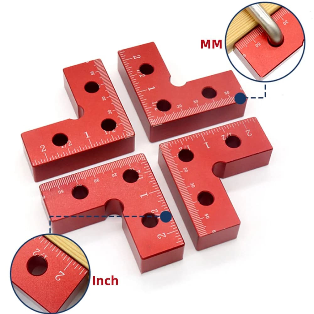 Aluminum Right Angle Positioning Square and Splicing Clip