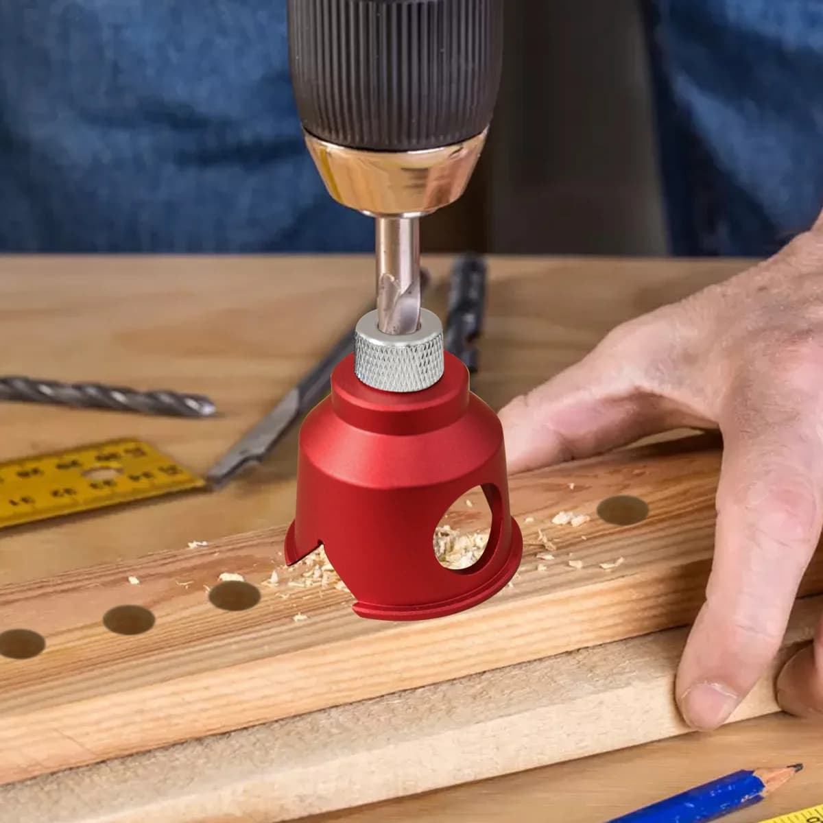 Vertical Drill Guide Pocket Hole Jig, 3-10mm