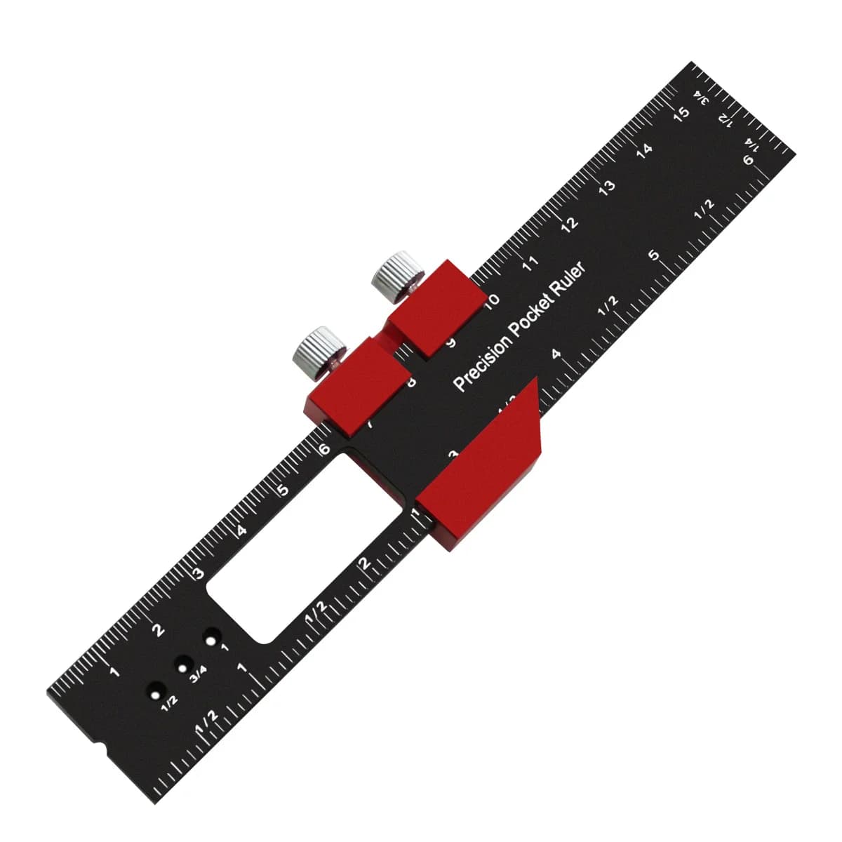 Precision Aluminum Slide Ruler with Slide Stops