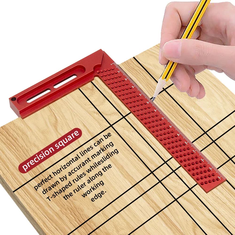 Precision Aluminum T-Type Cross Calibration Ruler